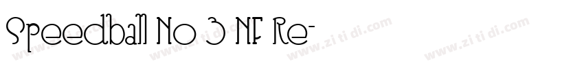 Speedball No 3 NF Re字体转换